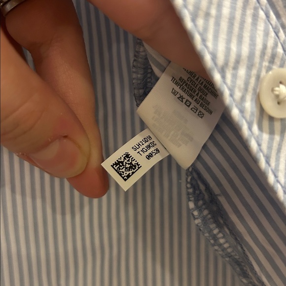 NWT Aerie Good Day Seersucker Button Down Shirt - Picture 4 of 5